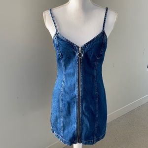 TOPSHOP Moto Denim Dress